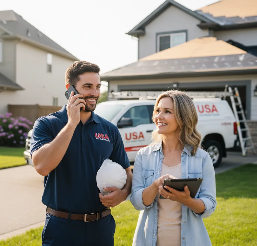 USA Roof Repair Experts customer support in Greenville